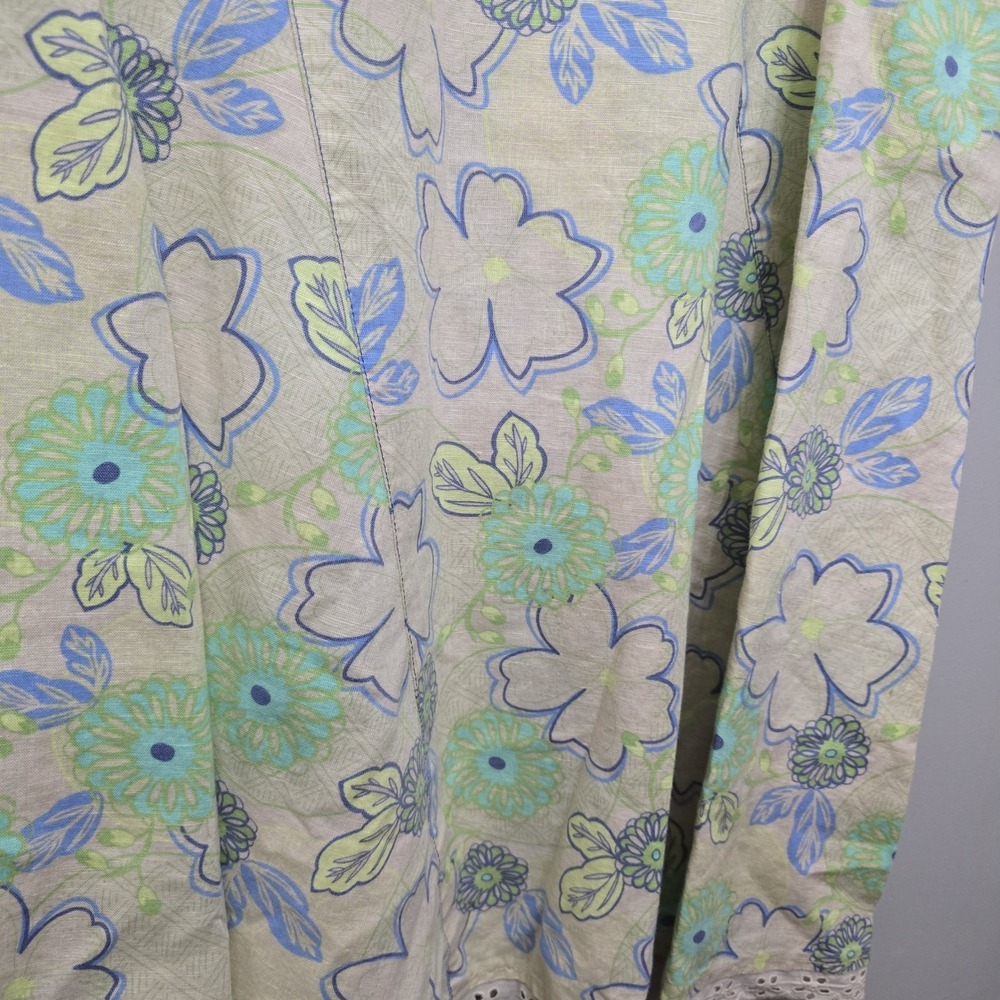 Susan Bristol Women's Lace Floral A-Line Skirt Size 12 Knee Length Flower Power - Picture 11 of 14